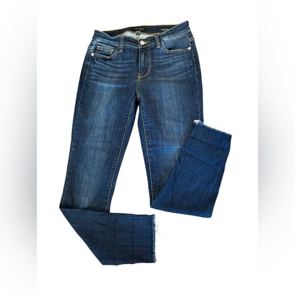 Judy Blue Mid Rise Cut Hem Skinny Jeans Womens Size 5 or 27 - Picture 3 of 11